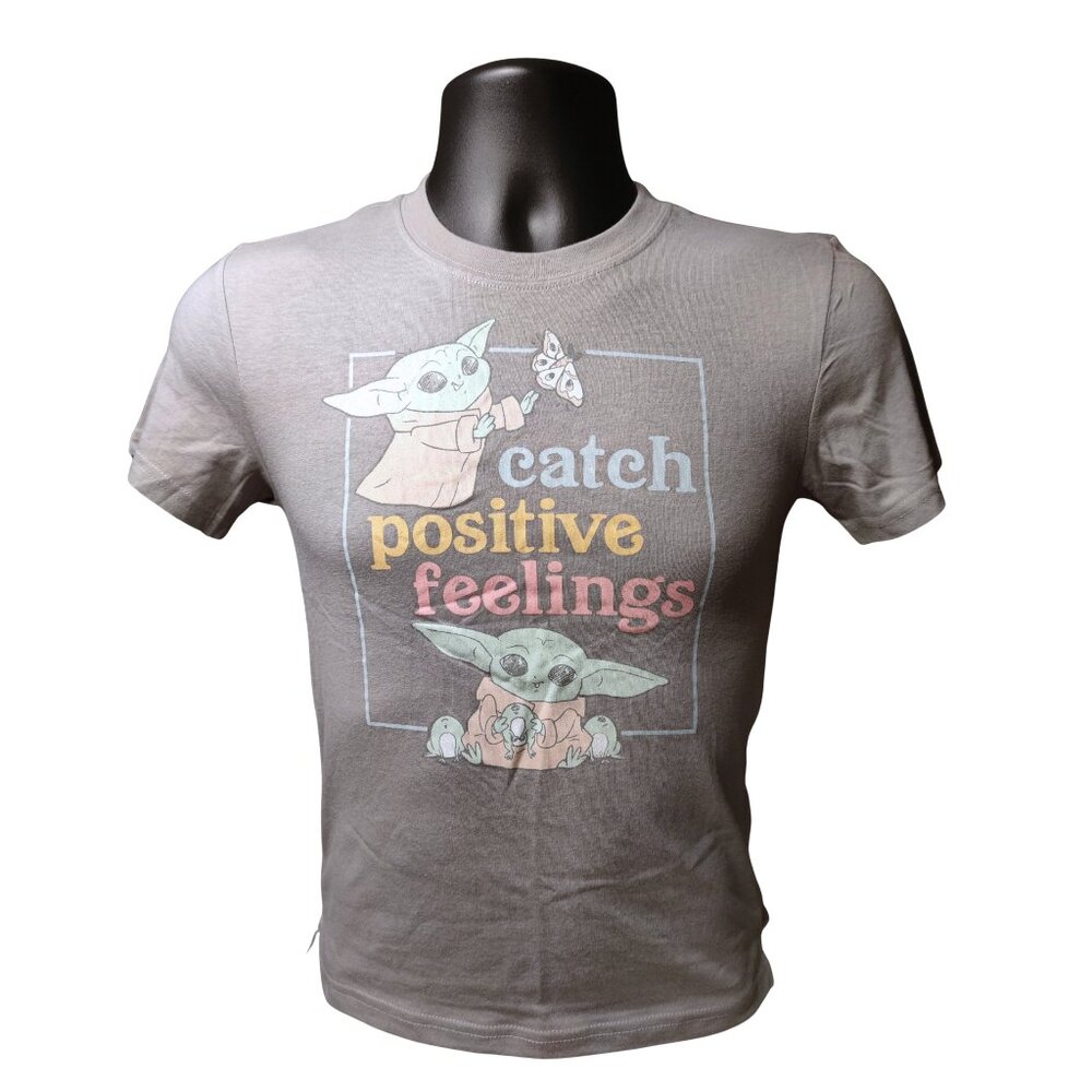 Star Wars The Mandalorian Positive Feelings T-Shirt Size 5 Youth XS
